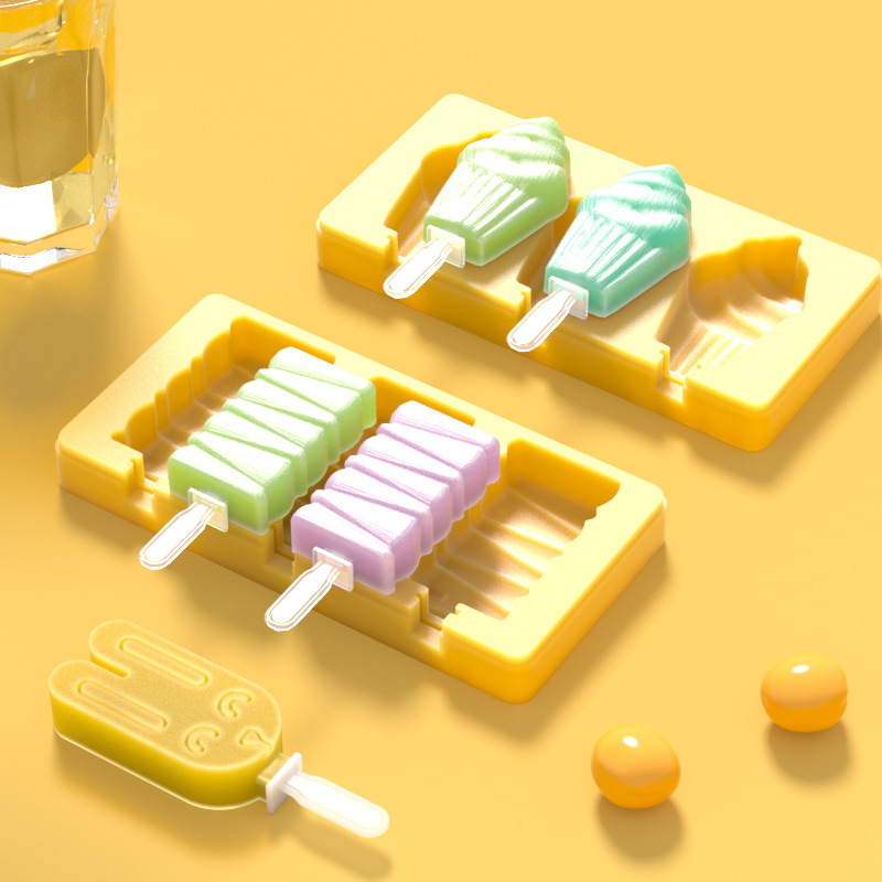 2 cinta cubierta helado molde rayas helado molde