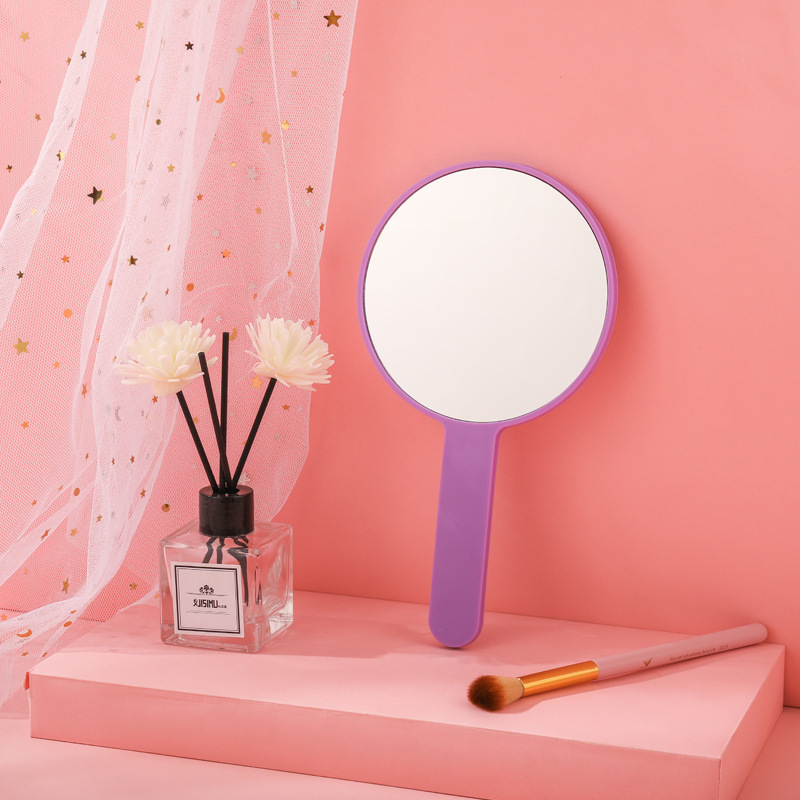 Espejo de Maquillaje de Mano Cuadrado para Regalo de Plástico y Vidrio Personalizable para Salón y Dormitorio