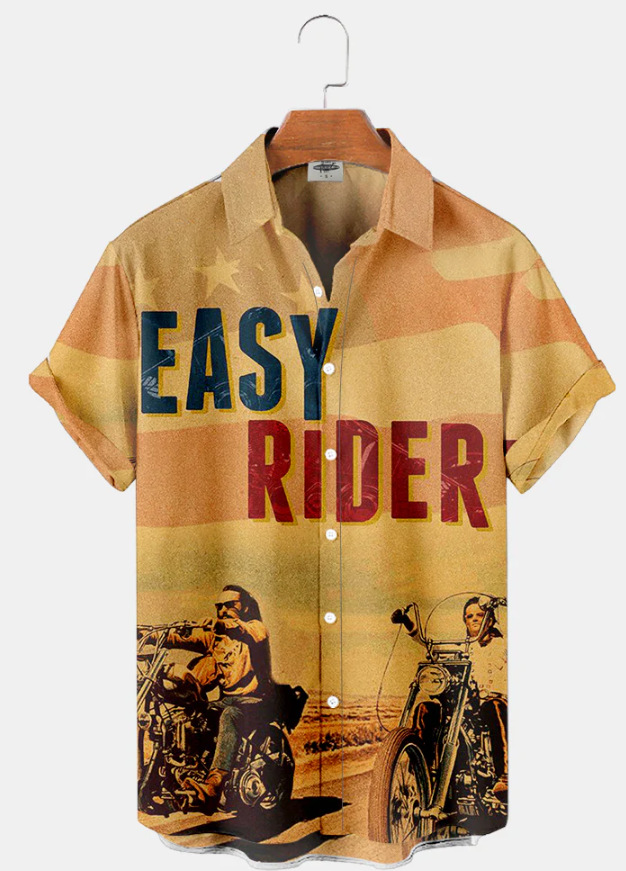 Trend de moda para hombres transfronterizos Camisa de manga corta hawaiana Camisa estampada digital 3D Transfronteriza Amazon