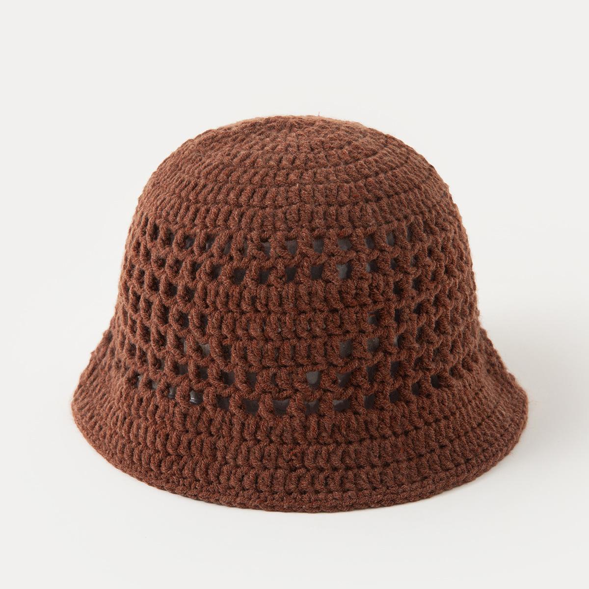 Cappello da pescatore lavorato a mano con design a triangolo ritagliato, cappello da pescatore in rete traspirante per primavera, estate e autunno, versatile cappello da bacino in rete_voghion.com