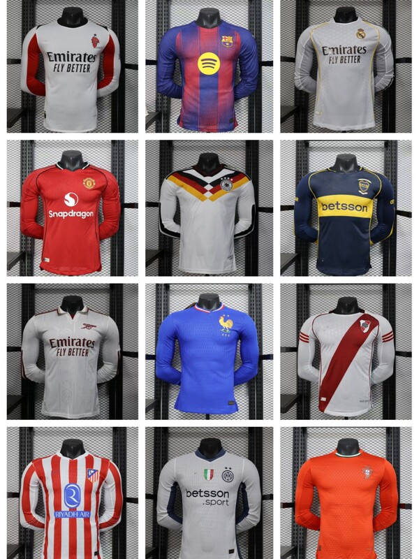 Cross-Border 2526 Models of Long-Sleeved National Team and Club Jerseys for Portugal, Italy, Arsenal, Barcelona, Bayern, with Dropshipping Service Cross-Border 2526 Models of Long-Sleeved National Team and Club Jerseys for Portugal, Italy, Arsenal, Barcelona, Bayern, with Dropshipping Service