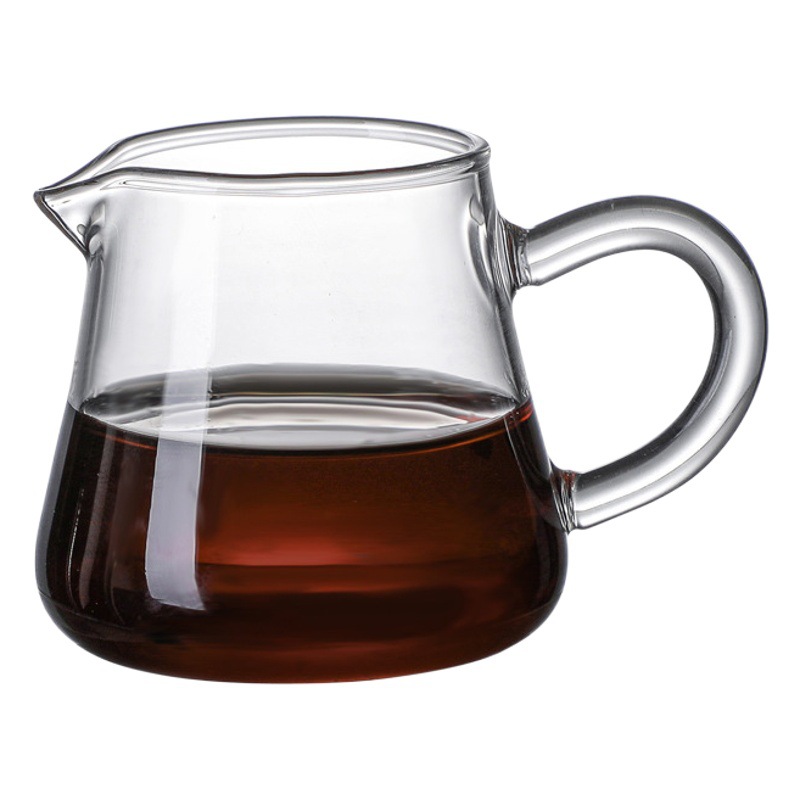 Glass Double Mouth Milk Cup Double Mouth Milk Cup Single Mouth Mini Milk Cup Glass Coffee Cup Tea Set High Temperature Resistant Small Milk Can