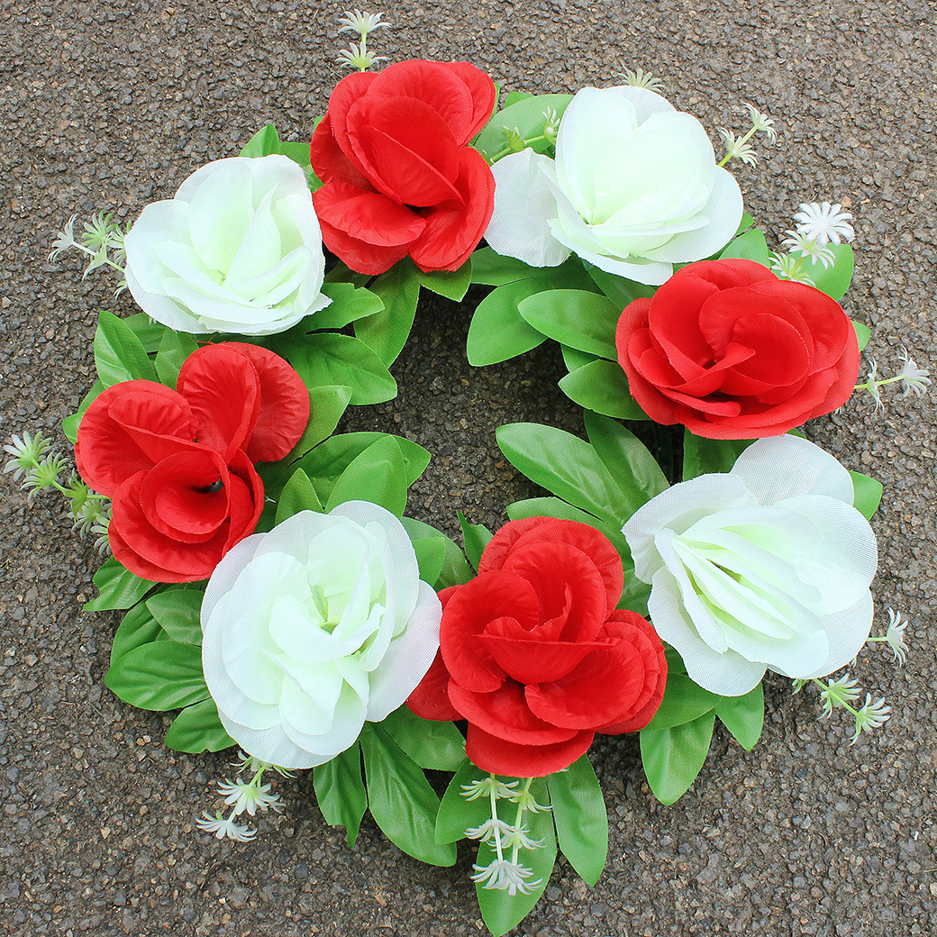 30 cm small wreaths for grave-going flowers