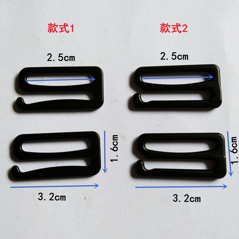 Diámetro interior 2,5 cm pintura mate negro nueve-palabra hebilla bolsa ajustable hebilla de metal 9-palabra hebilla de aleación