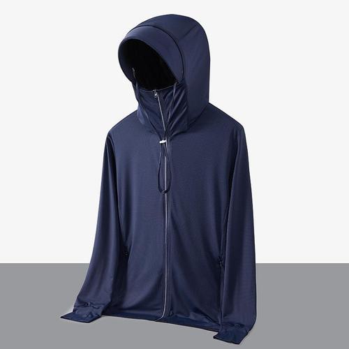 UPF50 ice silk large-brimmed sun-protective clothing with the same style as Jiao's, ultra-thin and breathable for men and women, fishing sun protection clothing, UV protection