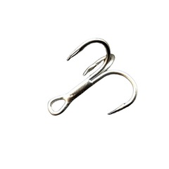 Wholesale feather three hook, lure bait with reinforced blood groove large anchor hook, three claw hook, barbless lure fake bait fish hook 