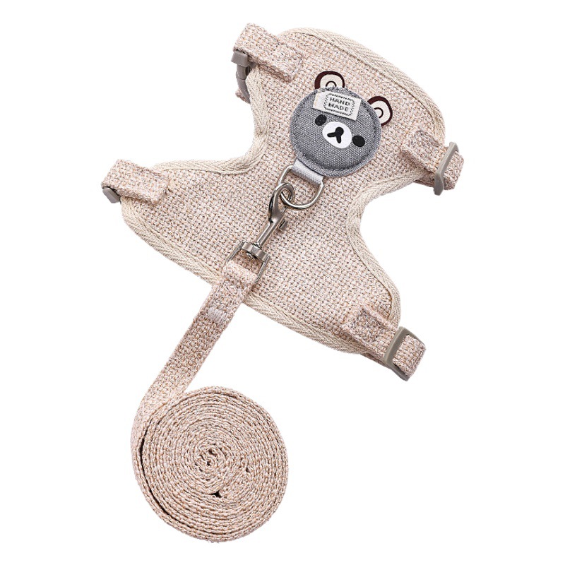 Chaleco correa de perro cachorro Teddy correa de pecho gato fuera anti-rotura gato caminando cuerda gato cadena Cadena de perro