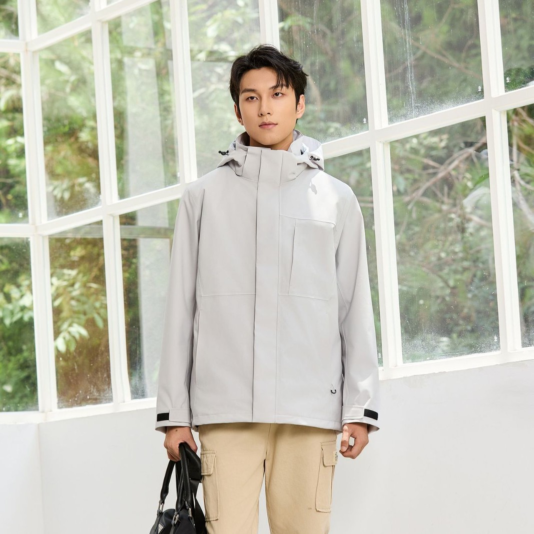 New Outdoor Jacket Business Men and Women Three-In-One Waterproof, Windproof, Breathable and Warm Mountaineering Jacket Camping Hiking