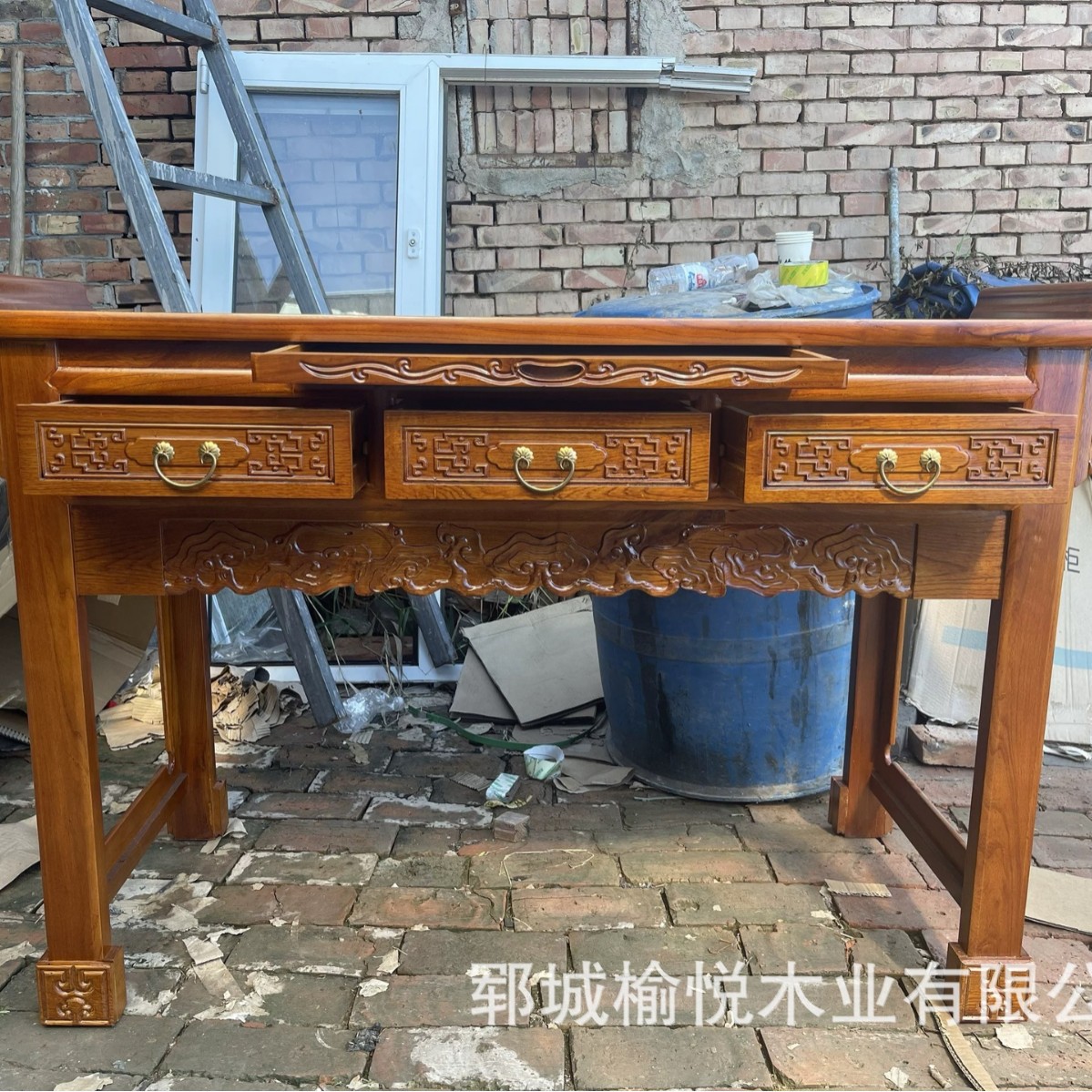 Household Incense Altar Cabinet for Ancestors, Main Hall Incense Table, Solid Wood Buddha Altar, Temple Offering Table, Incense Table, New Chinese Style Offering Table