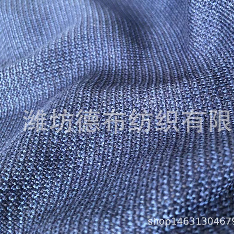 厂家供应200克全涤双色仿麻布色织布