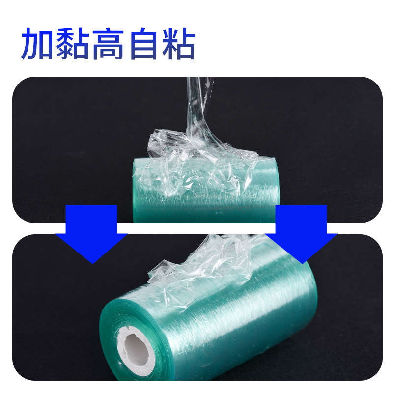 Fabricante de películas de bobinado pequeño rollo de injerto industrial estiramiento autoadhesivo película de embalaje película de alambre película de bobinado de PVC