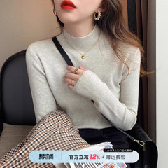 针织衫女秋冬半高领打底衫小香风内搭羊毛衣2025年新款春秋上衣