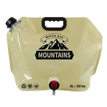 户外大容量水袋8L便携折叠储水袋露营车载软体饮水桶食品级蓄水袋