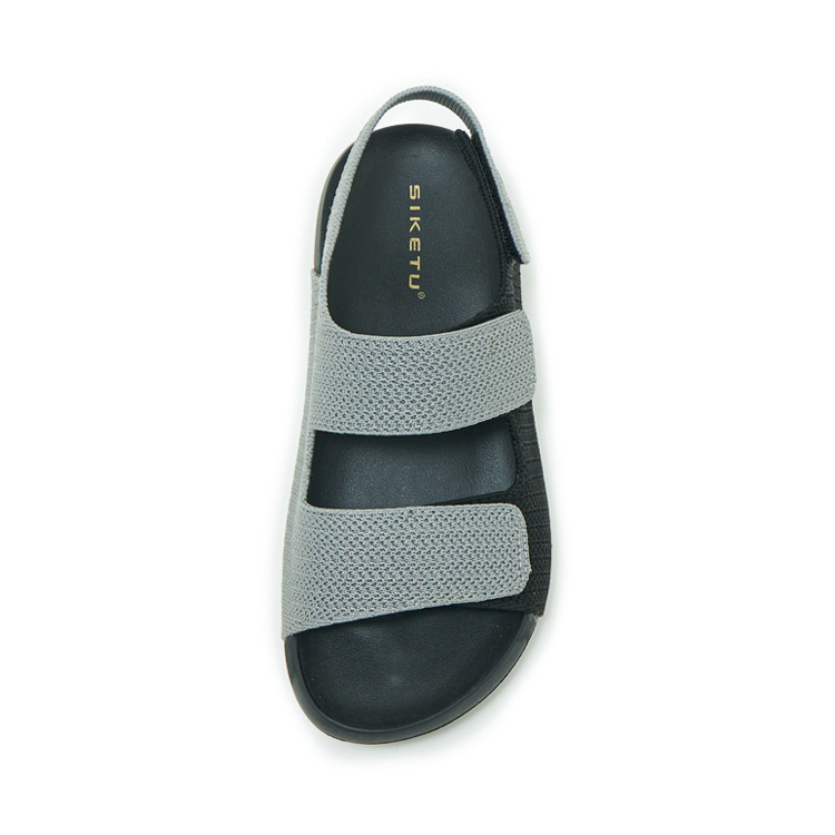 Dép sandal nữ quai chữ V đế mềm, quai dán đi biển — màu đen, màu hồng, màu kaki, màu mơ chi tiết 40