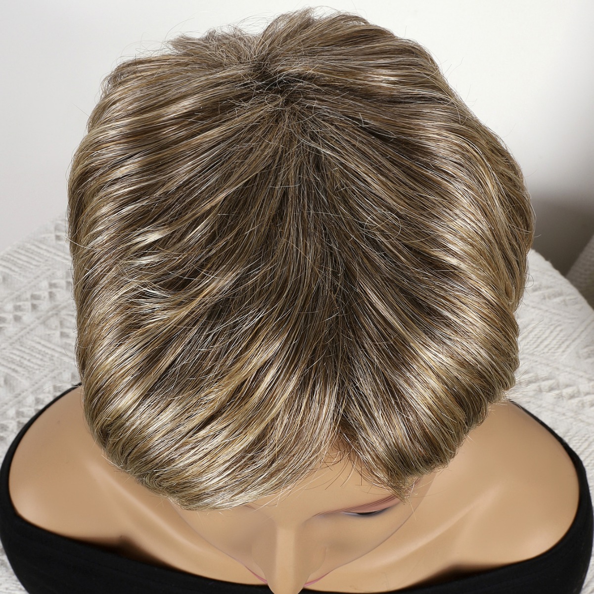 Fibra química al por mayor bob cabello pelucón mecánico pelucón cubierta de pelo