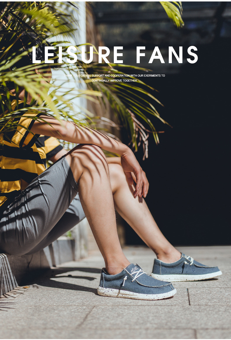 Cross-Border Dude Same Style Canvas Casual Large Size Men's Loafers European Station Cloth Driving Shoes In Stock_vogvips.com