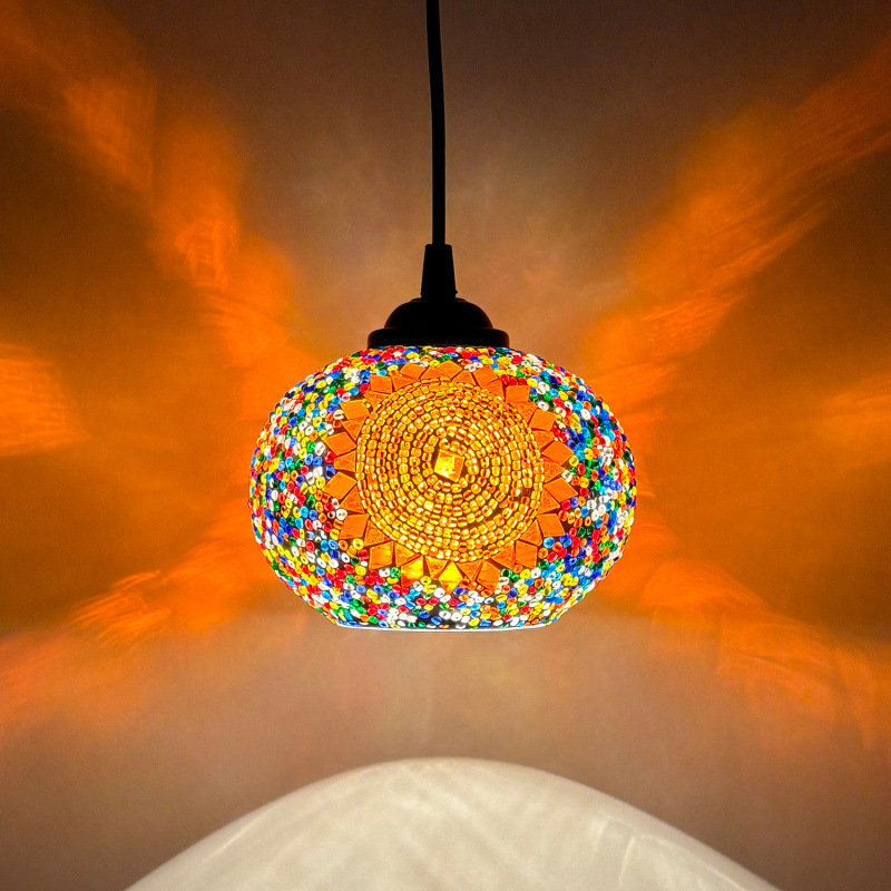 Bedroom Bedside Lamp, European-Style Corridor Balcony Lamp, Bar Counter Dining Lamp, Mosaic Bar Small Pendant Lamp Bedroom Bedside Lamp, European-Style Corridor Balcony Lamp, Bar Counter Dining Lamp, Mosaic Bar Small Pendant Lamp