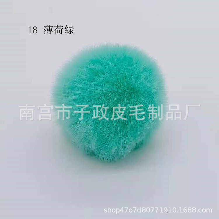 Bola de piel de conejo de imitación 6cm7cm8cm9cm10cm Bola de piel al por mayor hecha a mano DIY joyería ropa zapatos accesorios adornos