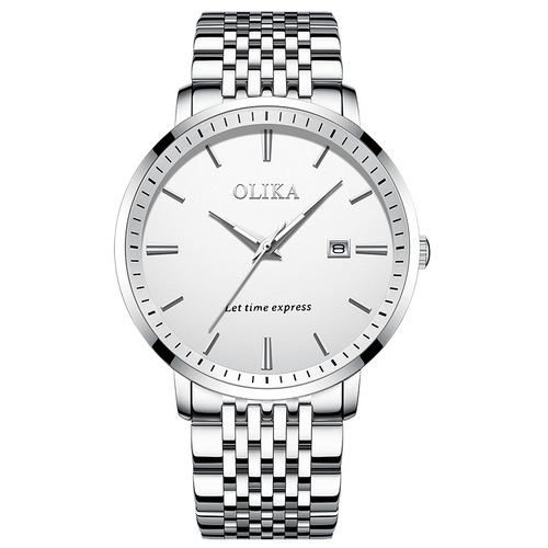 New olika brand waterproof watch men's fully automatic calendar with luminous quartz watch casual business men's watch