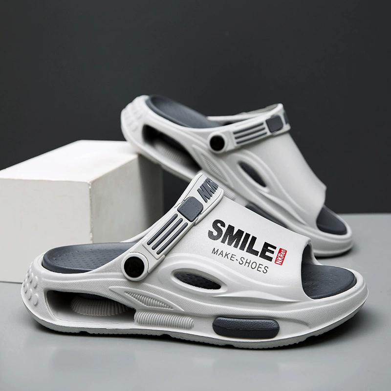 Мужские тапочки 2025 летняя обувь для улицы нескользящие универсальные сандалии для вождения спортивные сандалии для пляжа больших размеров