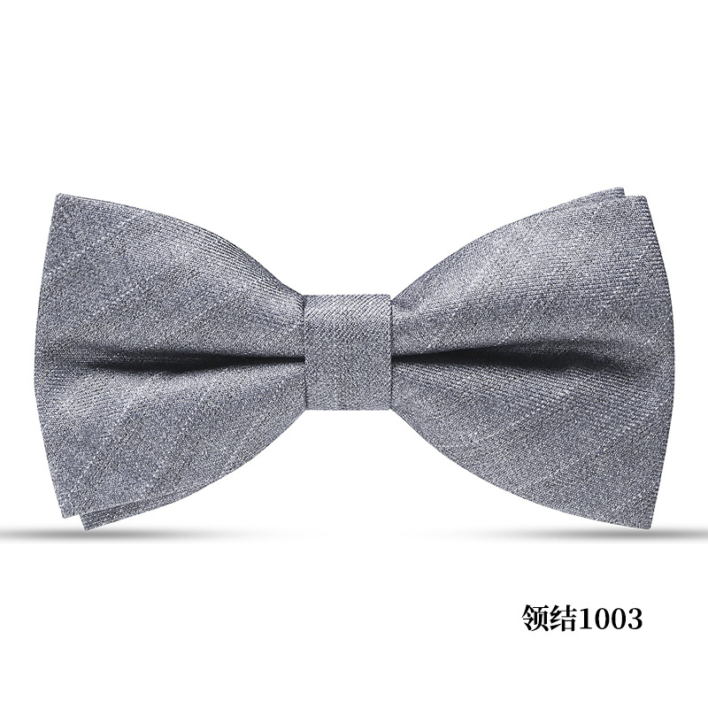 회색과 흰색 줄무늬 1003 나비넥타이♜