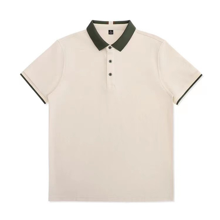 Hombre de verano personalizado bordado impresión nueva polo de tapa de alta gama camiseta casual de negocios camiseta de manga corta chaqueta