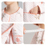 Демисезонная послеродовая пижама для беременных, комплект для молодой матери для кормящих грудью, увеличенная толщина, 4 предмета