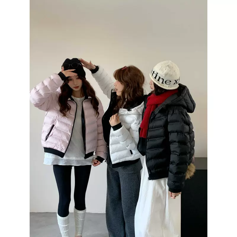 新款2025宽松排骨棉服女短款冬季新款韩版时尚百搭加厚保暖外套女
