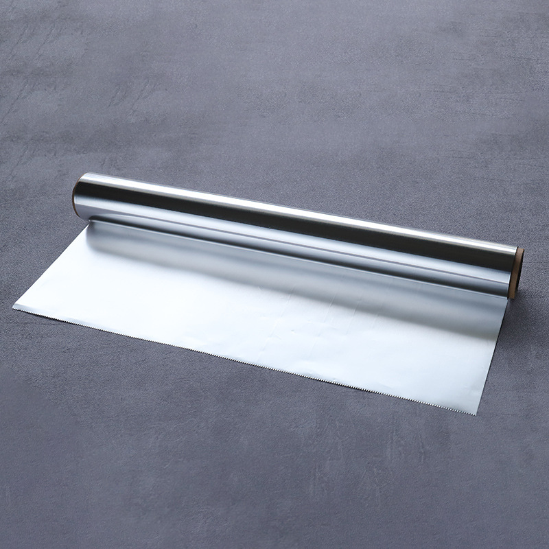 Papel de aluminio grueso de grado alimenticio grueso de papel de aluminio de parrilla hogar aire freidora horno papel de aluminio desechable horneado