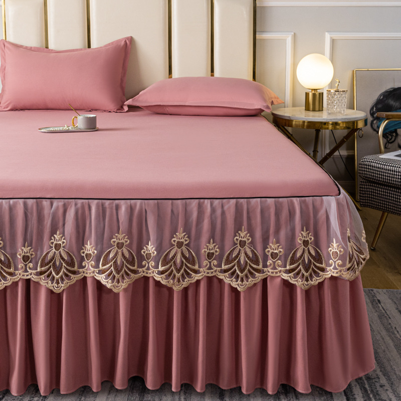 2025 nuevo algodón crudo bordado Ya Yun estilo serie de falda de cama transfronteriza temu griego Velocity