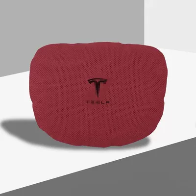 Headrest lumbar support for Model - tesla-volcano-red-headrest-single-pack-standard