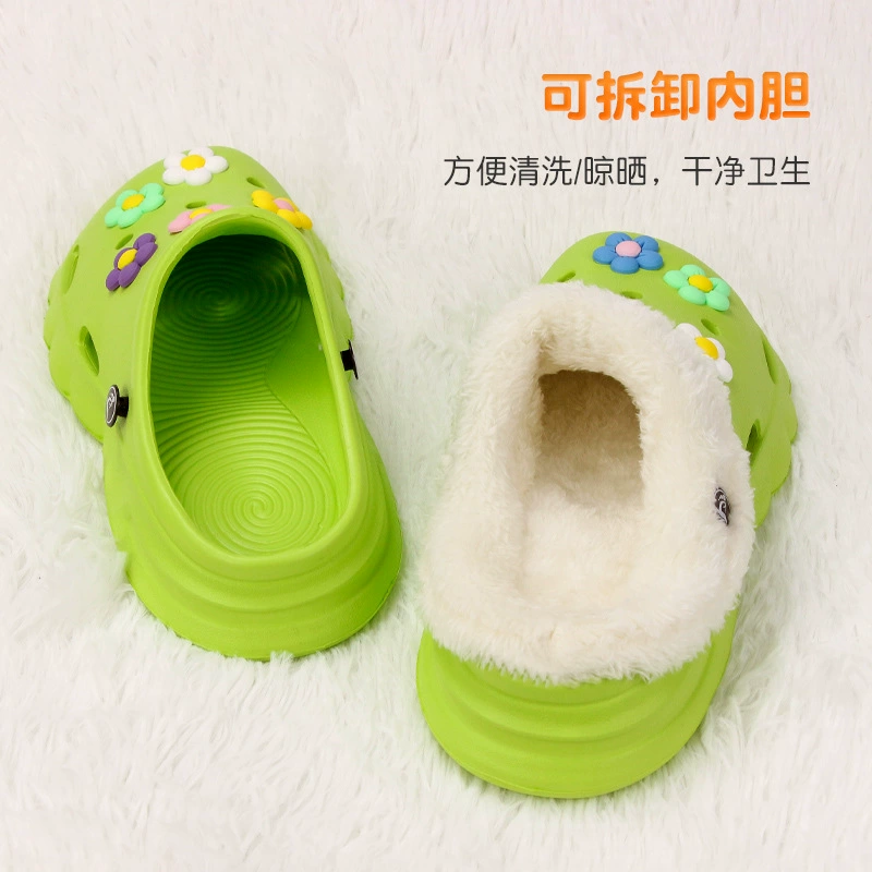 Пещерные туфли Теплая подкладка на флисовой подкладке Съемные и моющиеся хлопковые тапочки Подкладка Пещерная обувь Подкладка Зимняя подкладка на флисовой подкладке Чехол для обуви