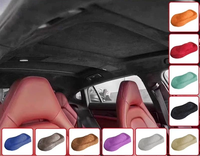 Car roof lining fabric, color change, leather renovation - double-sided-velvet-deluxe-version-half-meter-color-to-be-specified