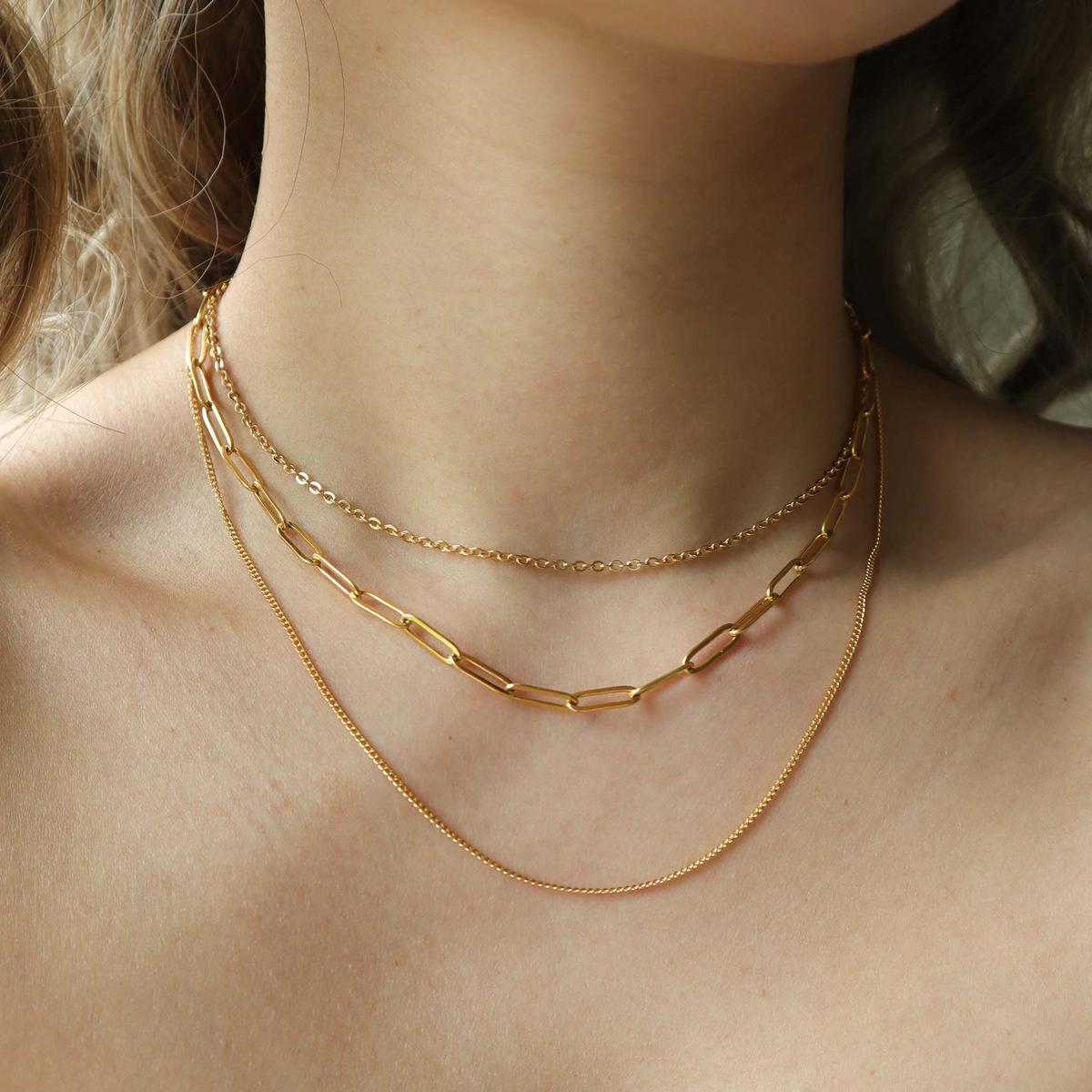 13g Weight Chain Jewelry Making Type DIY Jewelry Accessories, Chain Necklace Classification 1 Piece Quantity Titanium Steel Material Geometric Pattern All Seasons Season Polished Finish Plating Design Casual, Simple Style, Streetwear Style Wholesale Jewelry Casual Simple Style Streetwear Geometric Titanium Steel Plating DIY Jewelry Accessories Chain Necklace 4