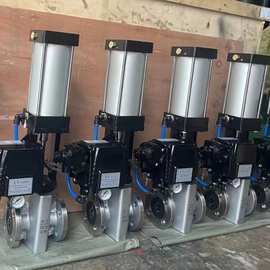 GJ641X-10RL 不锈钢316L气动软密封管夹阀图片