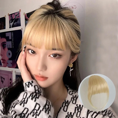 Bangs-dyed wig for female internet celebrity with the same comic bangs, natural invisible, traceless, artificial hair, traceless wig patch