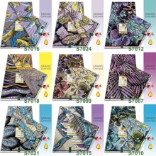 African Grand super wax Glitter Quality tissu洒金闪光蜡染布