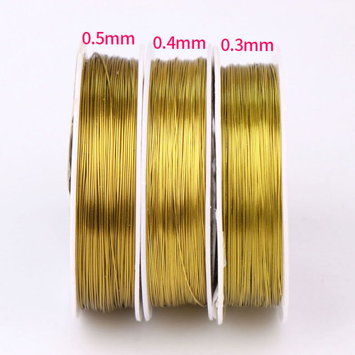 Handmade DIY soft thin iron wire 0.3mm 0.4mm 0.5mm hook wool rose material colorful wire shaping