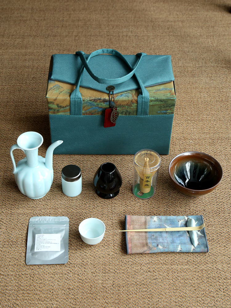 Wholesale Song Dynasty Tea Ceremony Set, Tea Whisk, Matcha Powder, Rabbit Hair Jian Vase, Song Style Tea Set, Complete Tea Accessories