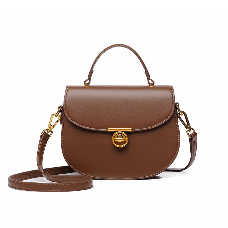 Crossbody Bag Fashion Retro French Saddle Bag Luxury Minimalist Women's Handbag Versatile Commuter Shoulder Bag - Thumbnail 5