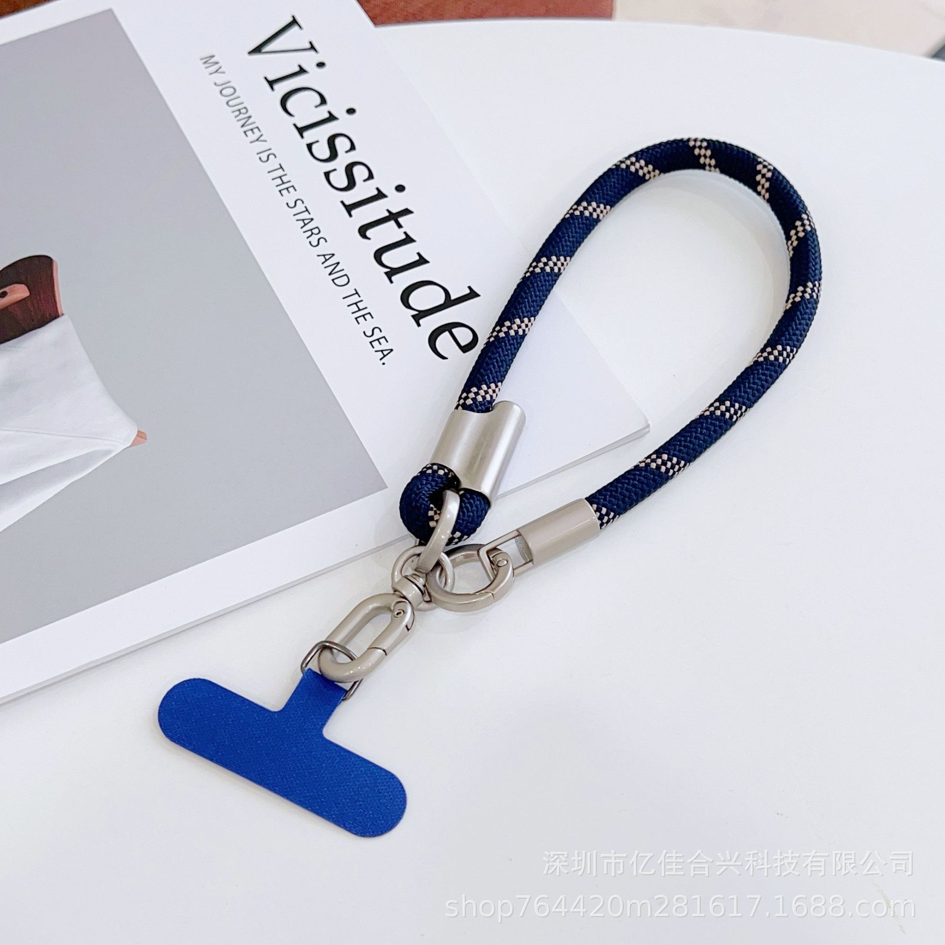 Correa de Muñeca para Celular de Poliéster y Metal, Ajustable, Anti-pérdida, Con Clip image 17