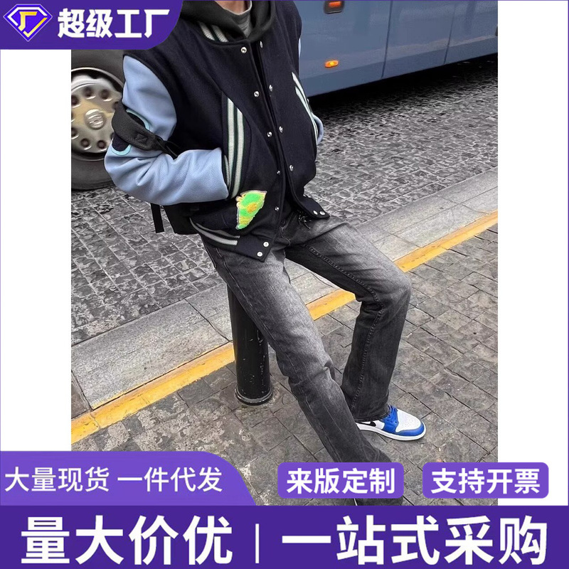 Cross-Border Casual Multi-Pocket Trendy Outdoor Tactical Loose Retro Work Pants Fashion Harajuku Ins Jeans for Men Cross-Border Casual Multi-Pocket Trendy Outdoor Tactical Loose Retro Work Pants Fashion Harajuku Ins Jeans for Men