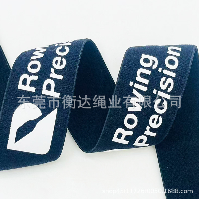 Personalizada antideslizante silicona goteo de impresión ciclismo banda elástica banda elástica de impresión de silicona de punto recto