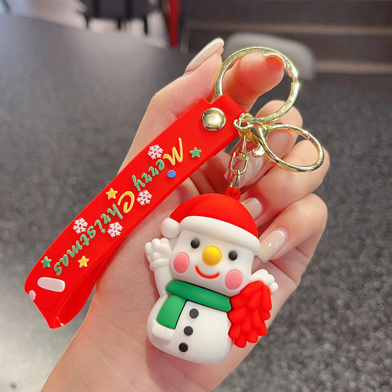 古典的なサンタクロースのキーホルダークロスボーダーストラップバッグアクセサリー自動車チェーン小商品カップル小プレゼント卸売り|undefined