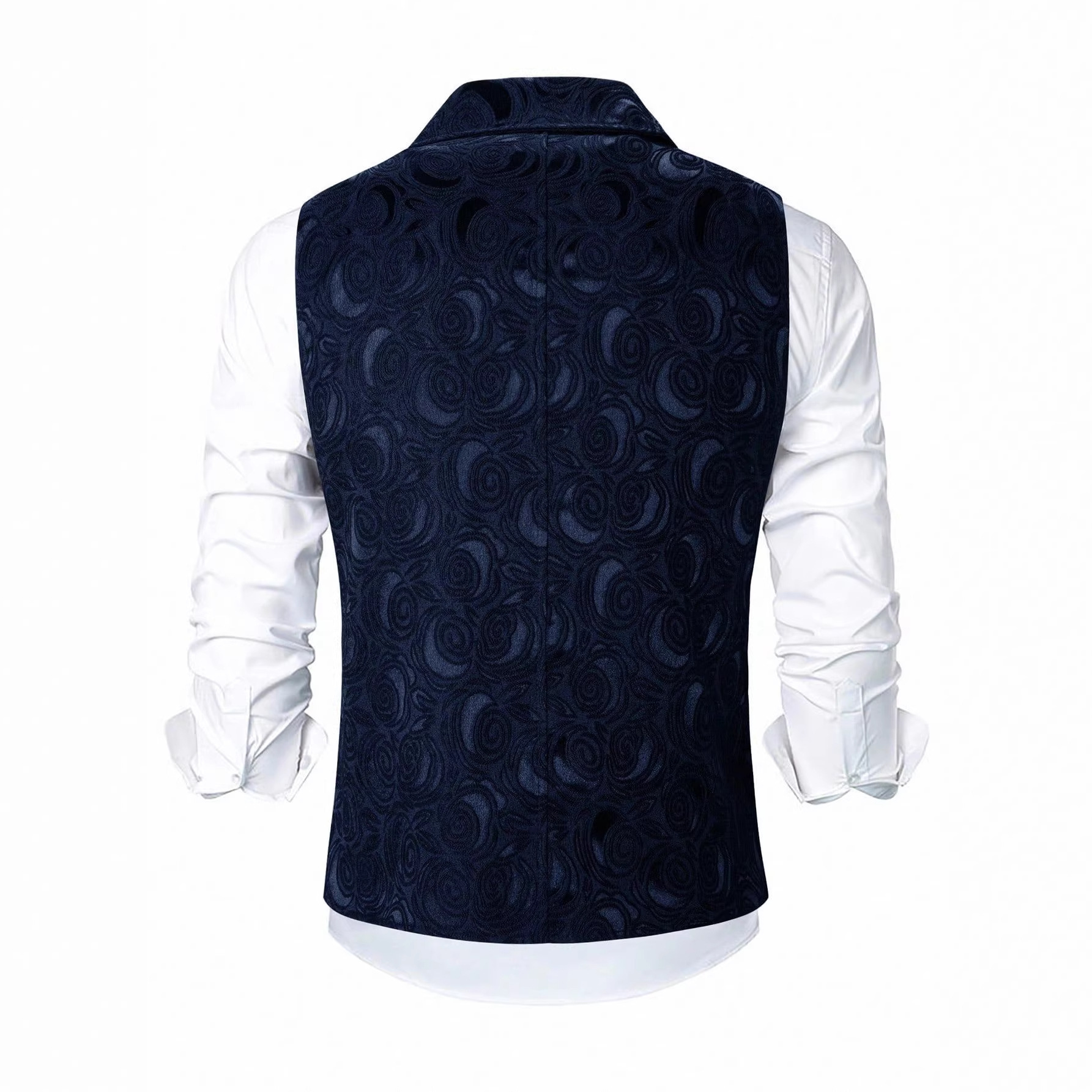 2026 Spring/Summer New Cross-Border European And American Men's Suit Vest Double-Breasted With Chain Detail Light_voghion.com