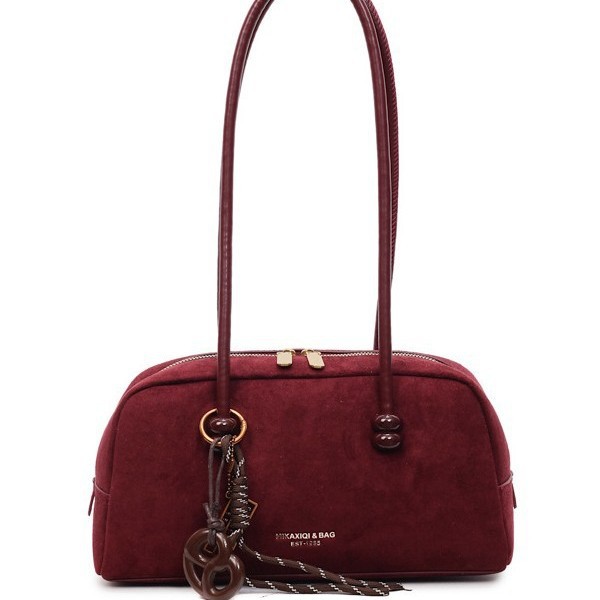 Elegant Matte Vintage Shoulder Bag Versatile Textured Handbag_voghion.com