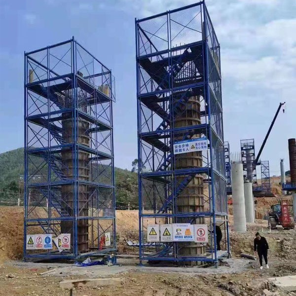 通达供应围墩梯笼 组合式挂网爬梯重型防护爬梯栈家 批发量大从优