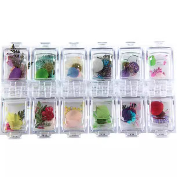 Japanese magazine same style nail dried flower decoration nail big dried flower jewelry natural real flower Daisy DIY decorations