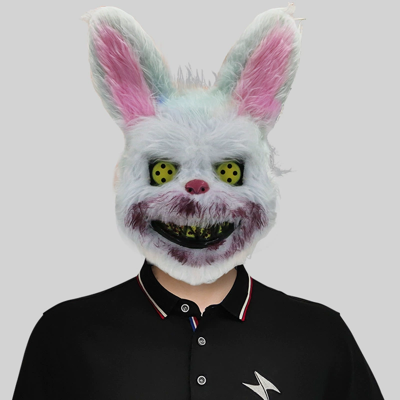 Академия Лита Horror Bloody Rabbit Mask Makeup Dance будет пародировать маску животного на хэллоуин-выступление реквизит