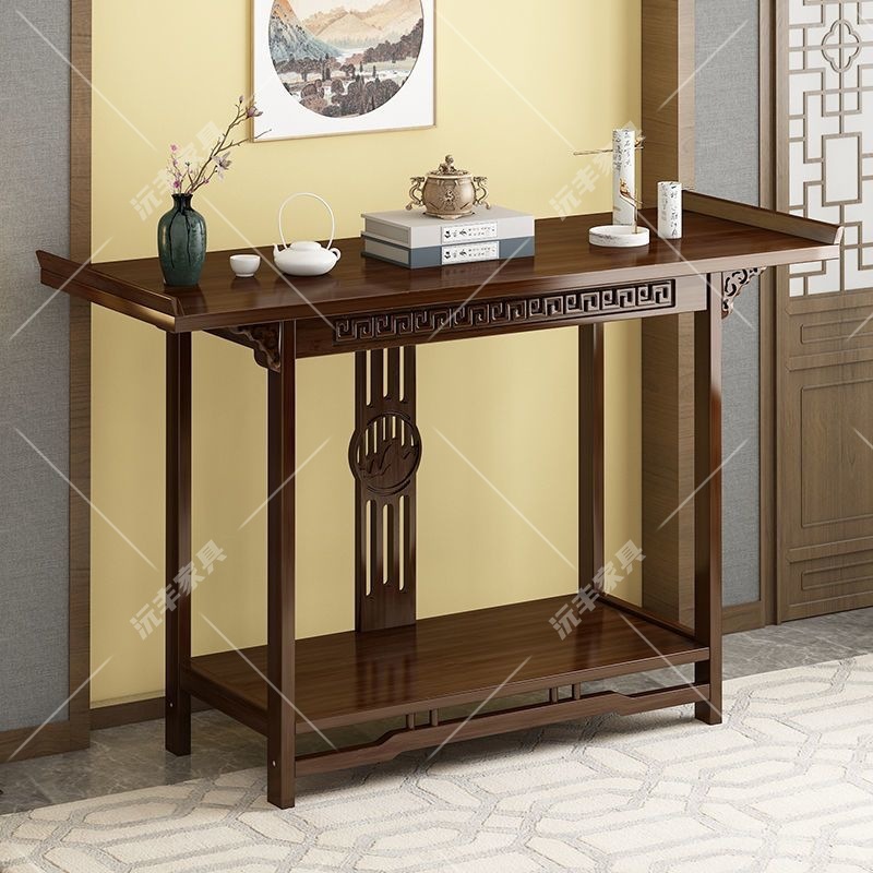 Buddhist Altar for Home Use, Incense Table, Buddhist Cabinet, Shrine Cabinet, Chinese-Style Entrance Table, Solid Wood Cabinet, Shrine Cabinet, Offering Table, Side Cabinet, Factory Wholesale